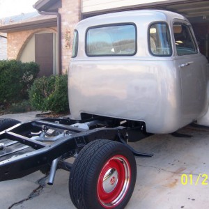 1954 GMC Deluxe 55 1st     rear view