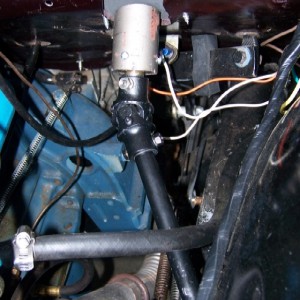 upper steering joint installed