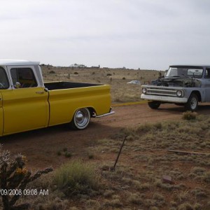 Towing home a 66....