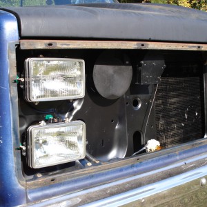 Pulled grill to rebuild all light hardware