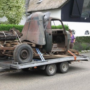 Bringing the chevy home..