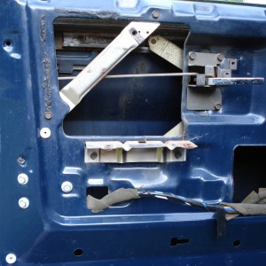 Pulled door panel to start rebuild process