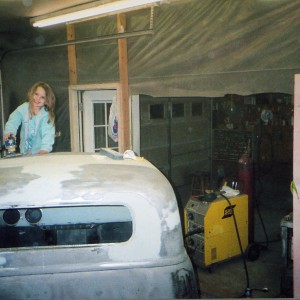 Cassidy starts the body work