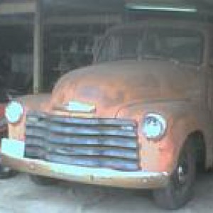 one of my 1951 chevy 5 window trucks i have 3 of them