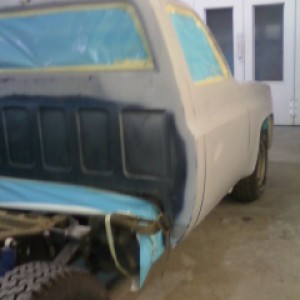 Cab rear view before paint