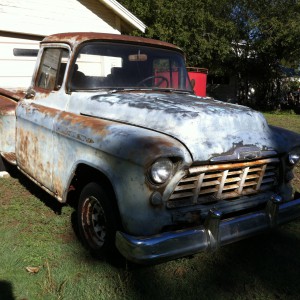 1956 Chevy 3100 short bed project we just purchased