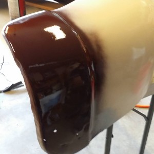 Painting the Fenders Kona Brown