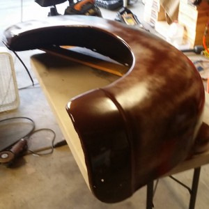 Painting the Fenders Kona Brown