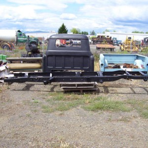 The frame after 3 coats of John Deere Blitz Black