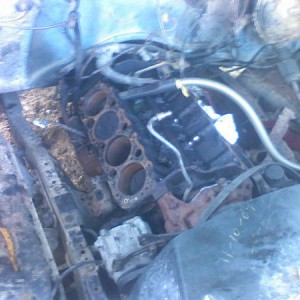 This is the engine when i first got the truck.