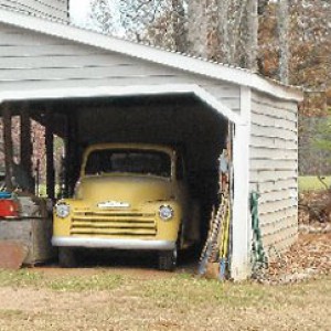 1952 Chevy - This is how I found her, sitting in an old barn, waiting for some love.