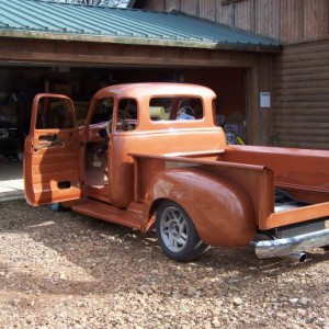 Burnt orange.