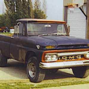 My 65 GMC 4x4 3/4 ton. I really want to restore this old truck.This old guy has the GMC 305 v6.