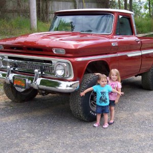 Granddad's 65 Chevy Truck
With Granddaughters 
Kyli and Brianna Slater