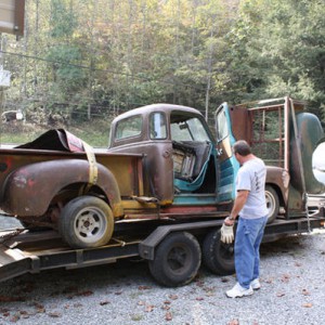 My truck being delivered. I had it ship from Iowa.