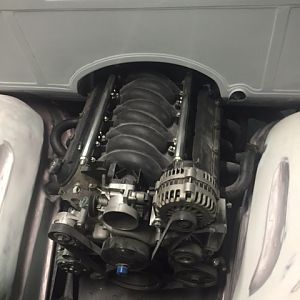 Engine Bay - Header Clearance Mockup