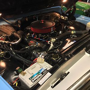 1969 Chevy C20 Custom Camper Engine Compartment