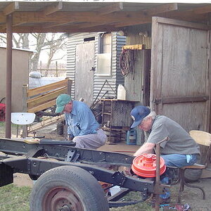 D 52 Chevy  frame work (28)