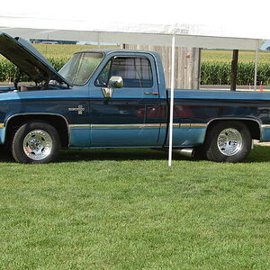 1985 C10 SILVERADO PRO-STREET 2WD
496 BBC / TH400 TRANS