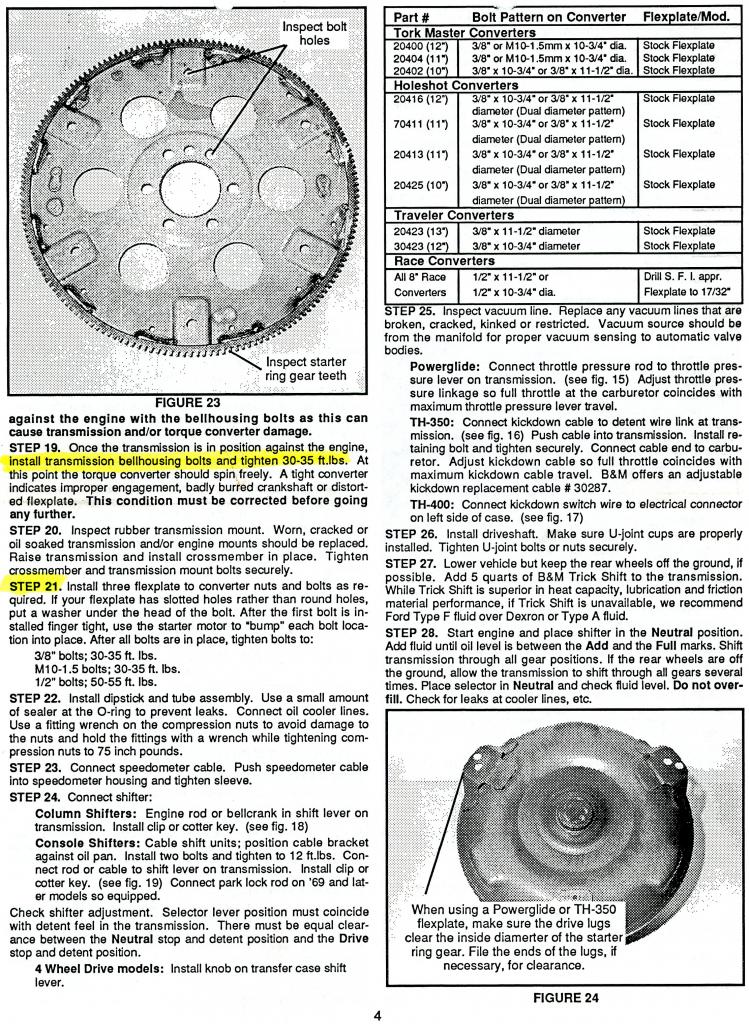 Th350 Torque Converter Bolts Classic Parts Talk